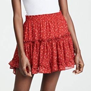 Misa Los Angeles Red Skirt NWT